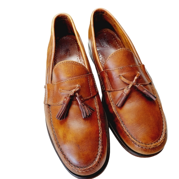 G H Bass Weejuns Men's Tasseled Loafers Brown Leather Shoe Sz 13 D Made in USA - Picture 7 of 16